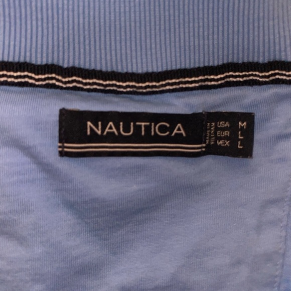 Men’s Nautica Blue Collard Shirt - Picture 3 of 3